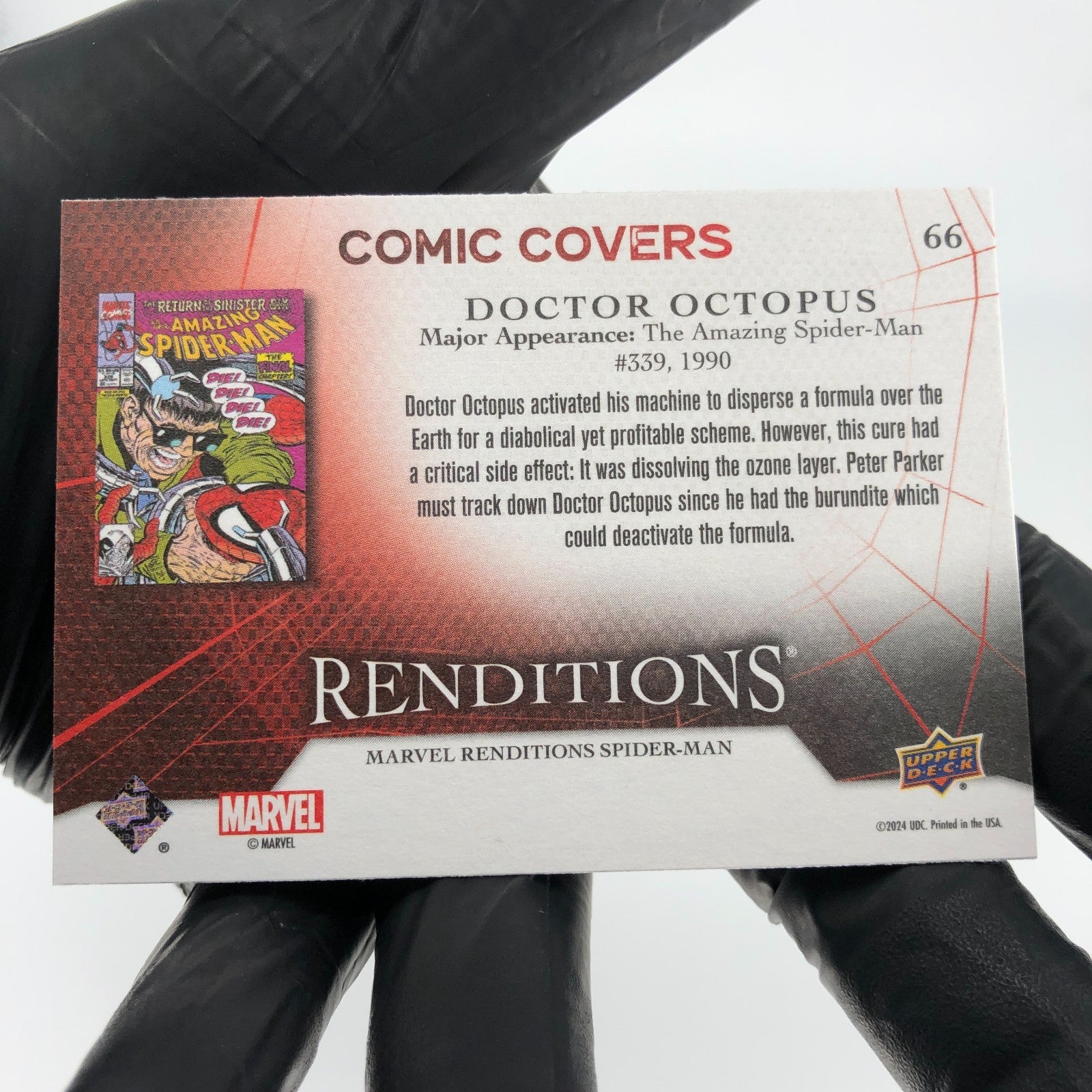 Marvel Card Doctor Octopus 66 Comic Covers Fleer Upper Deck Renditions [NM]