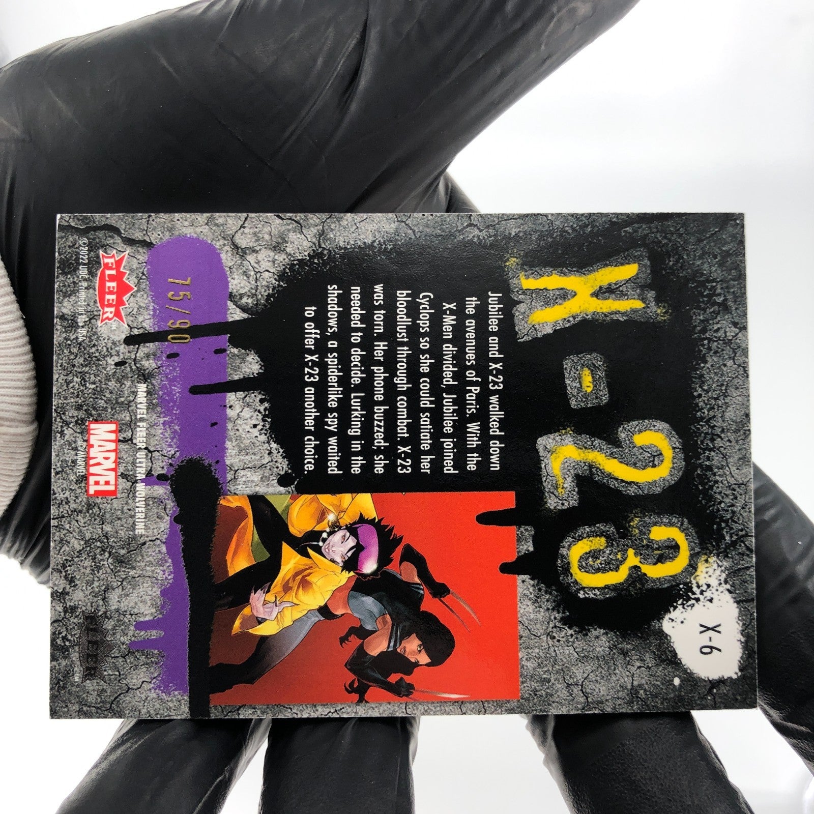 Marvel Card X-23 X-6 Gold /90 Fleer Upper Deck Ultra Wolverine [NM]