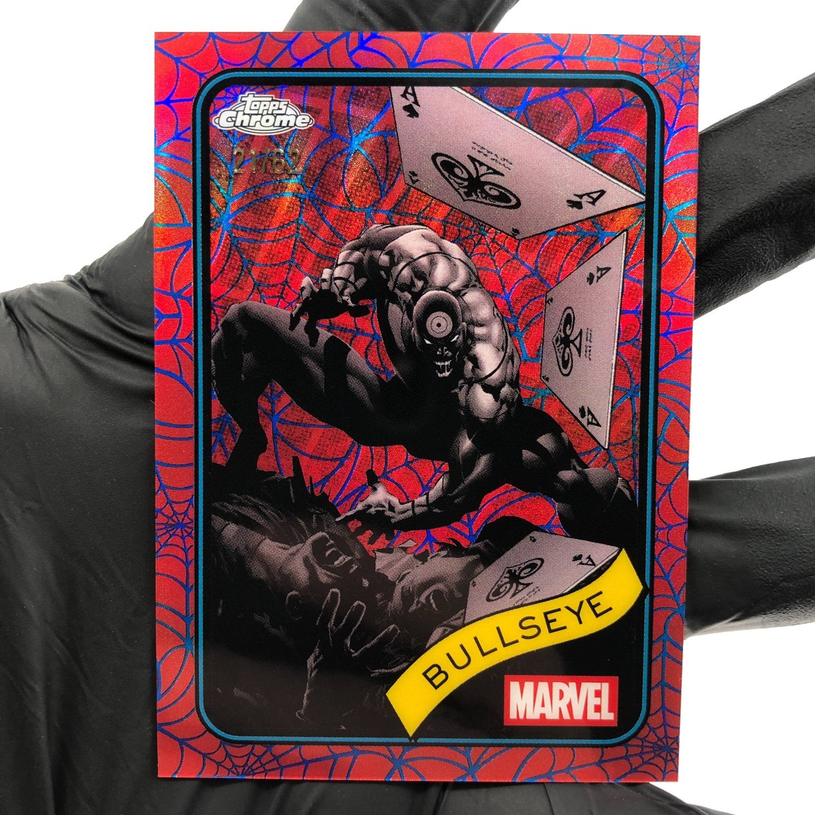 Marvel Card Bullseye 30 Red Web /62 Topps Chrome 2025 [NM]