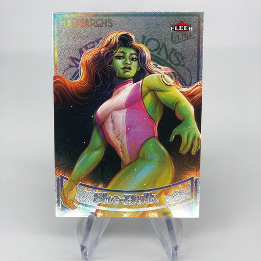 Marvel Card She Hulk M-5 Platinum /100 Matriarchs 2024 Fleer Upper Deck [NM]
