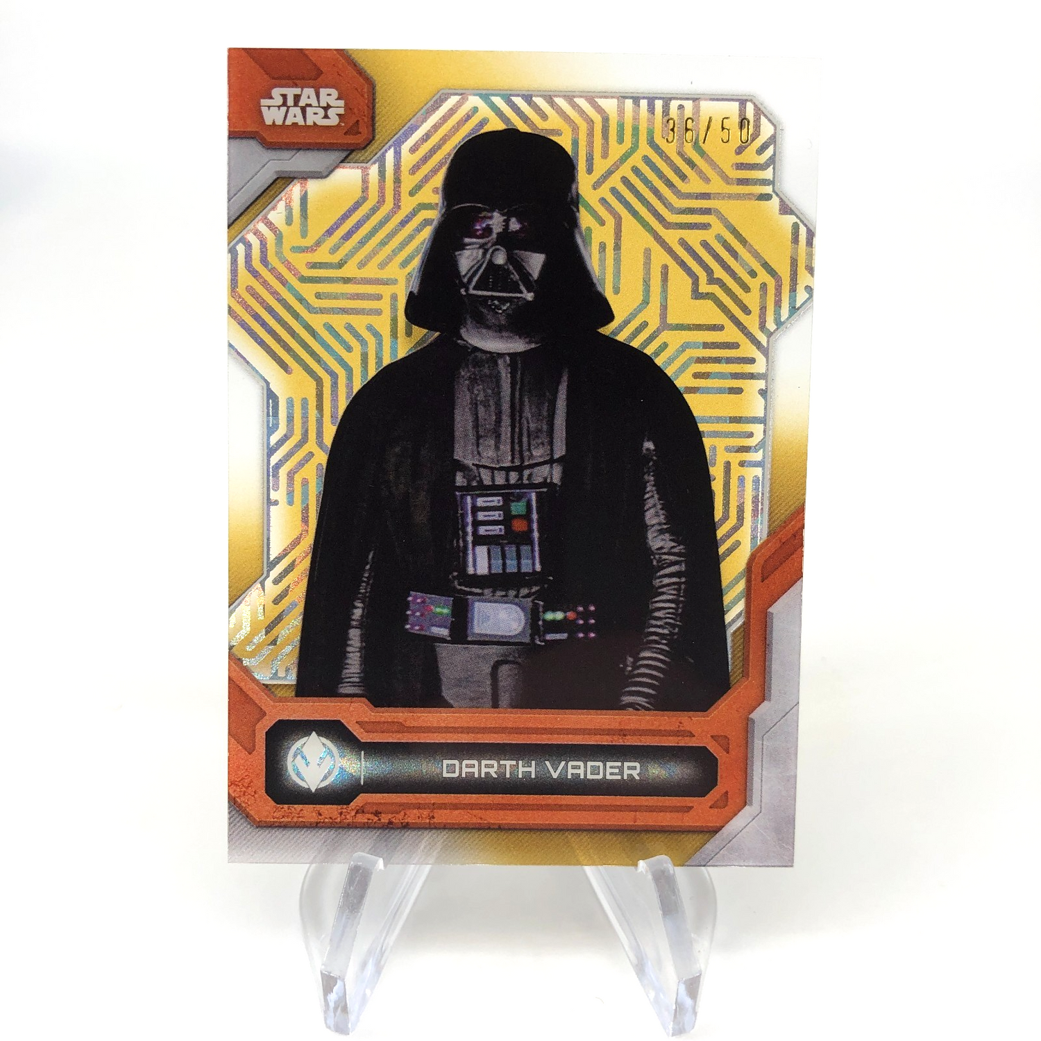 2024 Topps High Tek Star Wars Darth Vader 26 Gold Laser /50 Holo [NM]