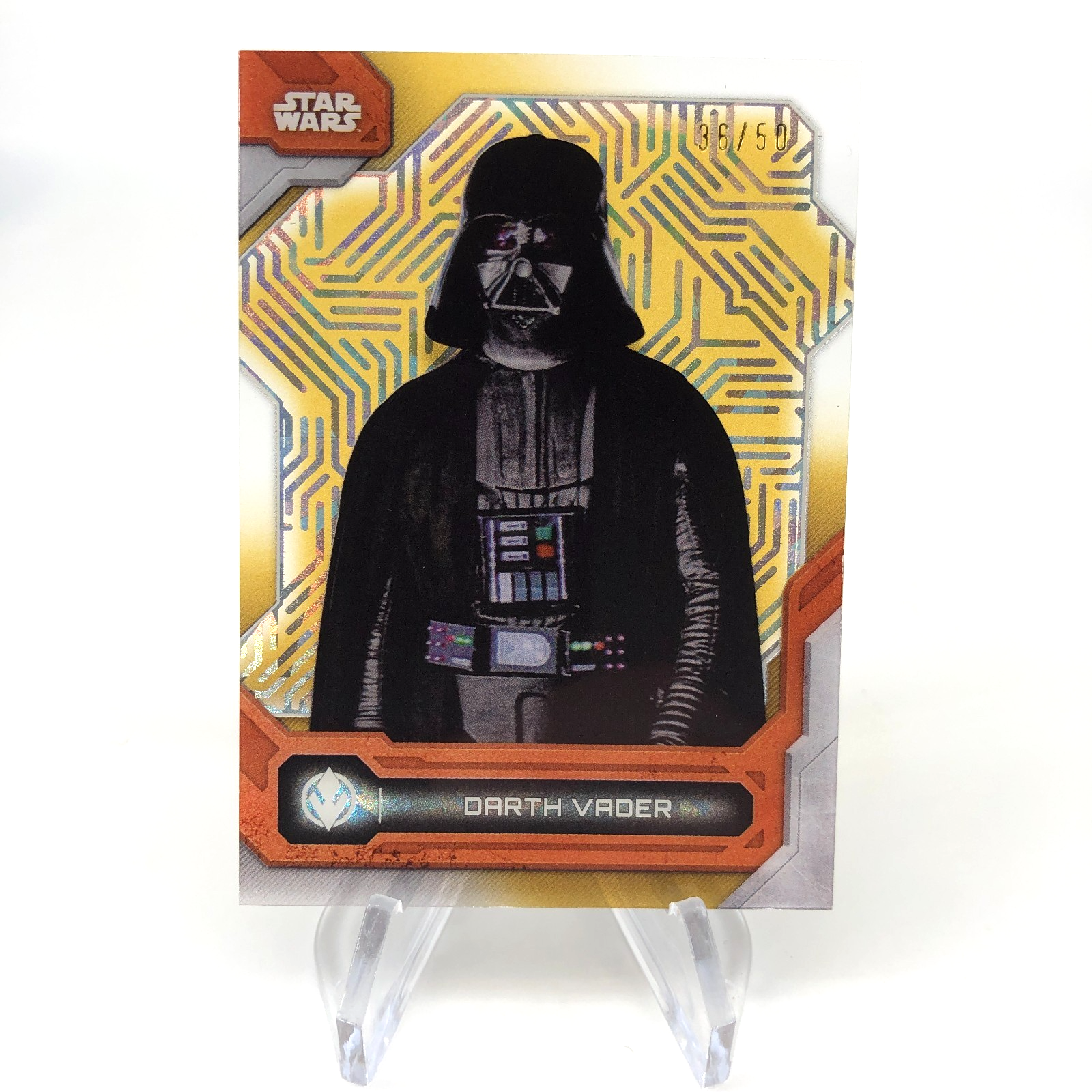 2024 Topps High Tek Star Wars Darth Vader 26 Gold Laser /50 Holo [NM]