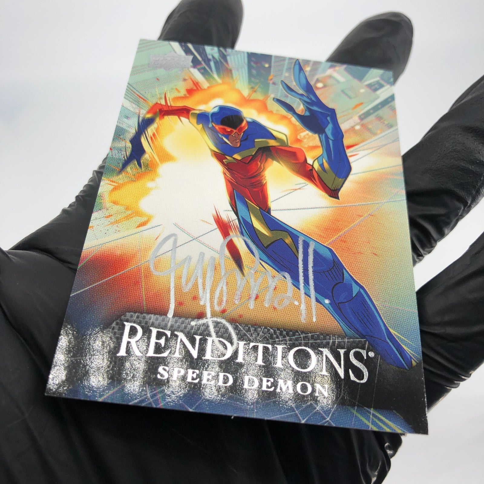 Marvel Card Speed Demon 69 Singed Ryan Smallman /65 Upper Deck Renditions [NM]