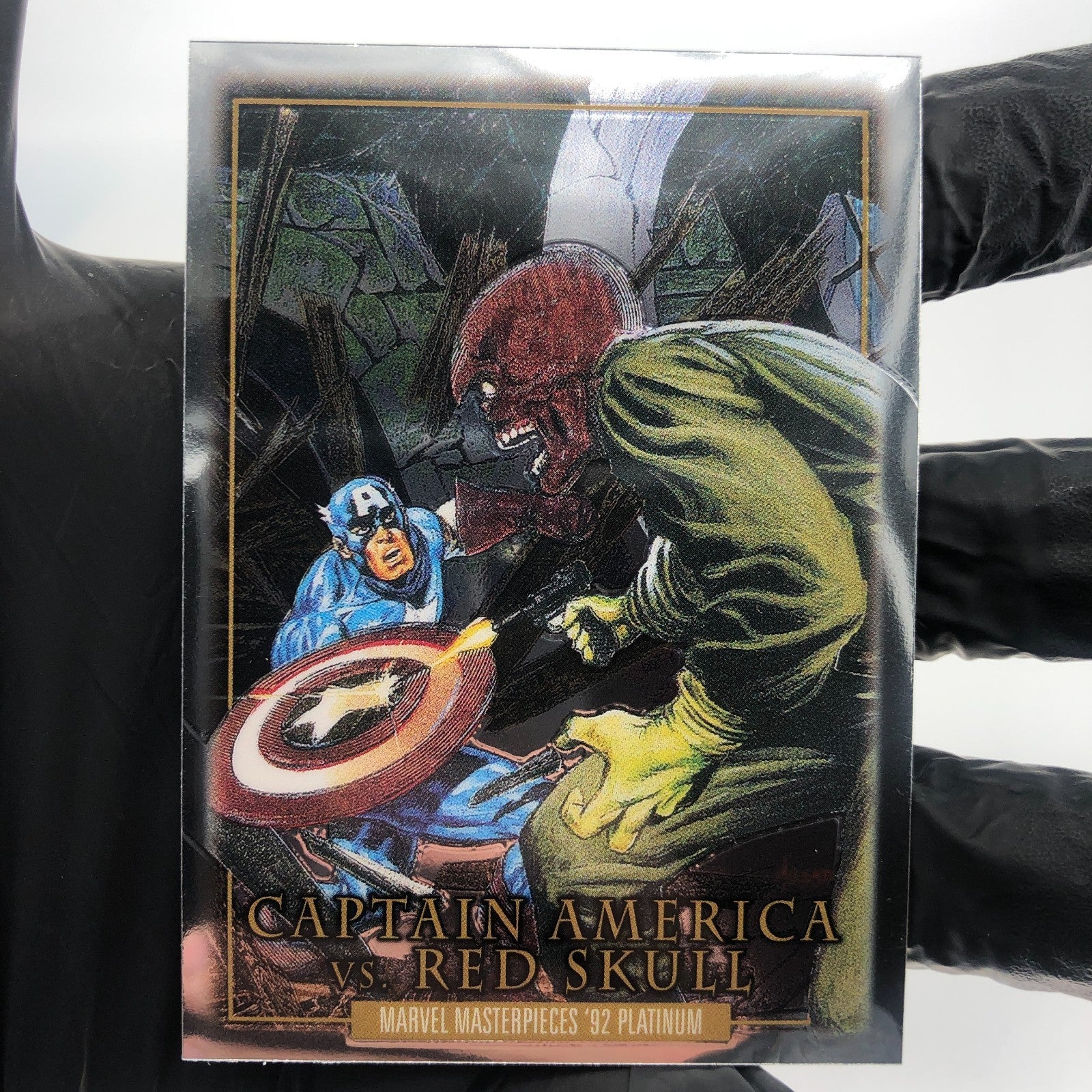 Marvel Card Captain America Vs Red Skull BS-5 Fleer Upper Deck Masterpieces [NM]
