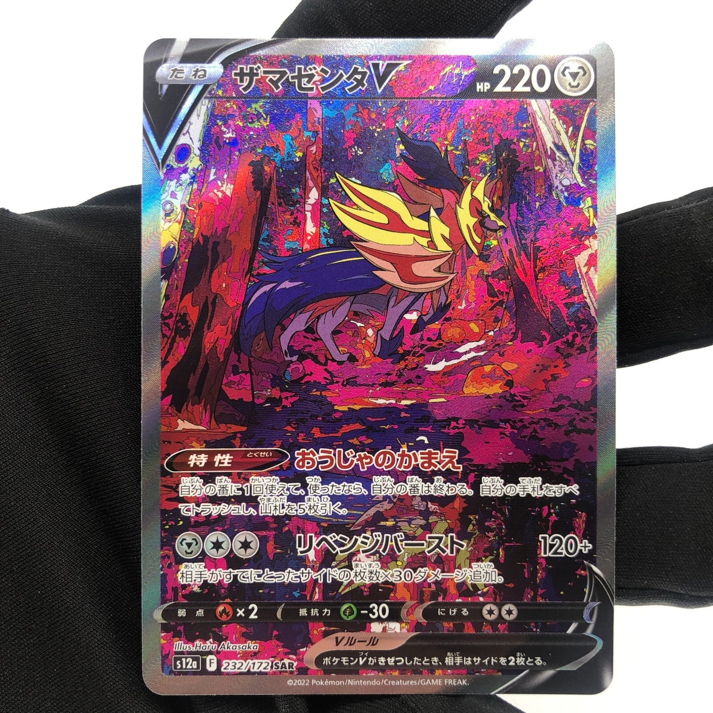Pokemon Card Zamazenta V 232/172 SAR s12a Japanese Karte [Mint]