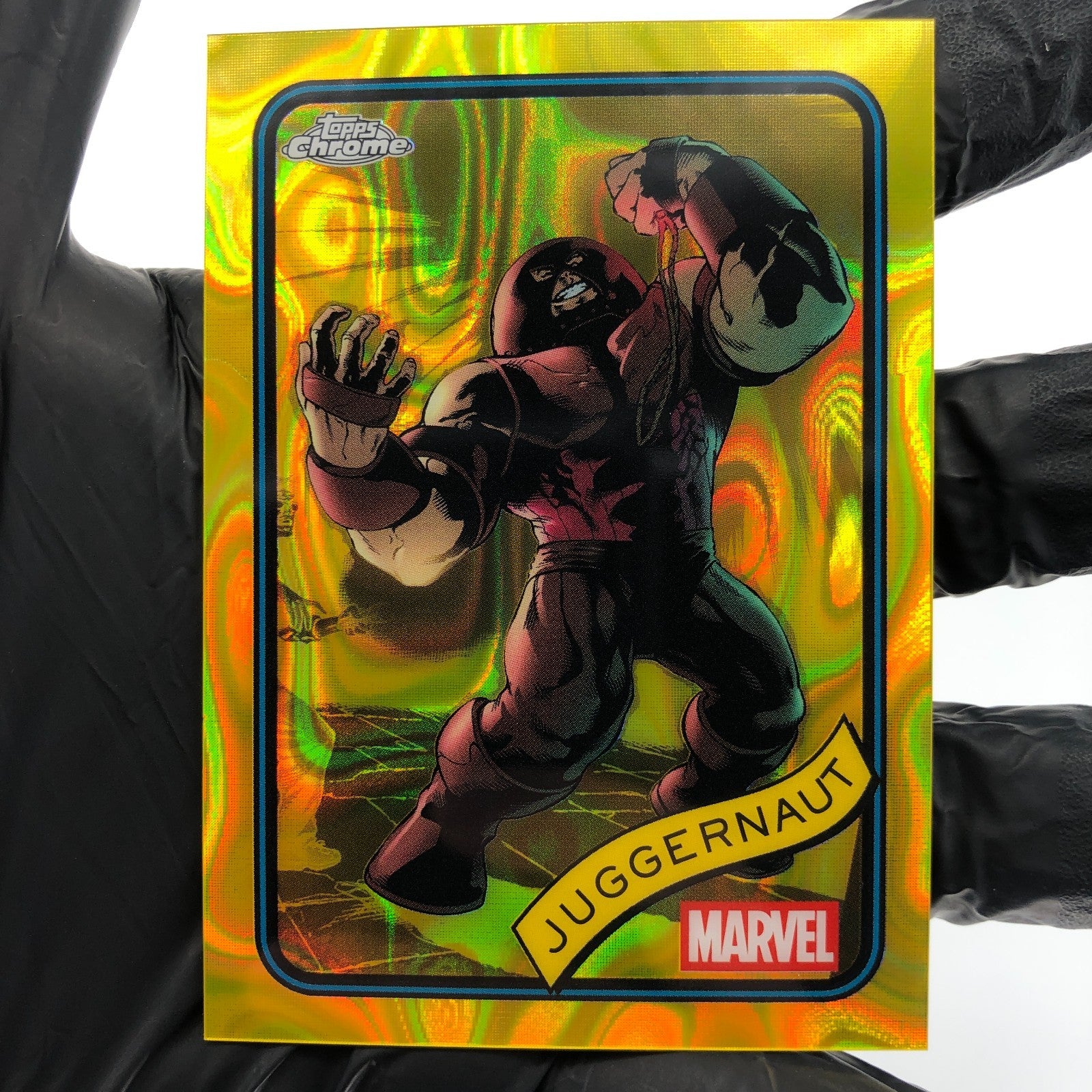 Marvel Card Juggernaut 146 Yellow Lava Refractor Topps Chrome 2025 [NM]