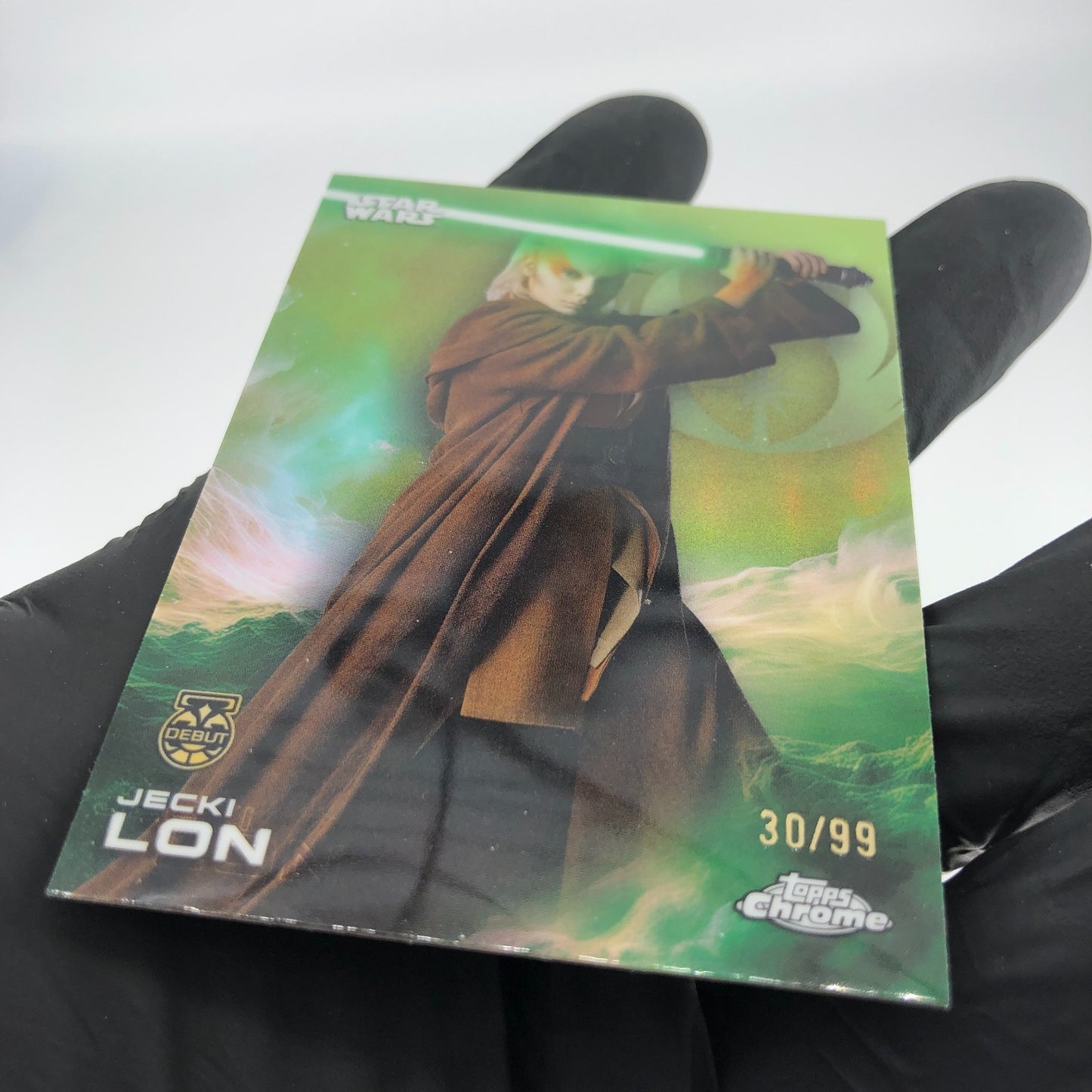 2025 Topps Chrome Star Wars Jecki Lon 64 Green /99 [NM]