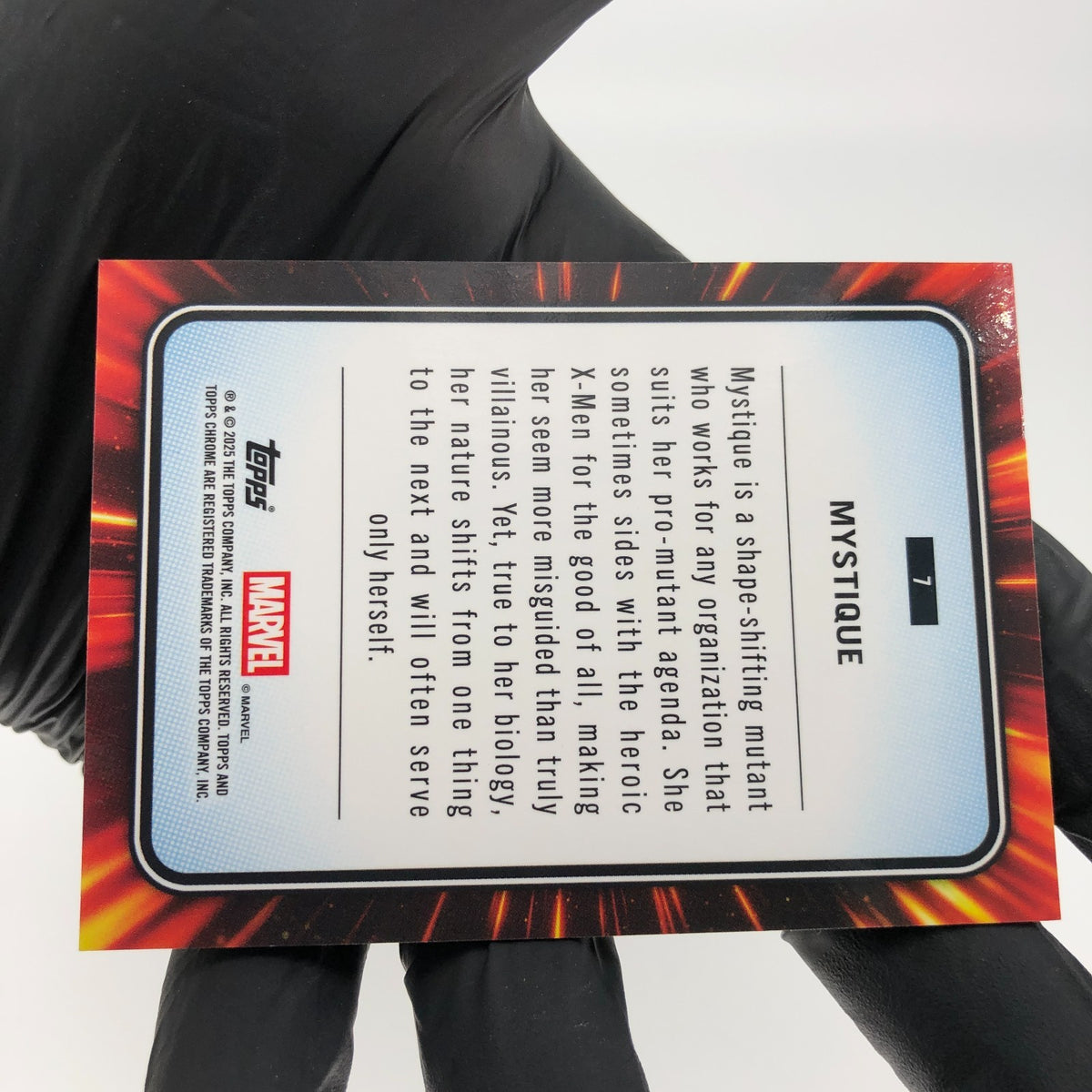 Marvel Card Mistique 7 Yellow Lava Refractor Topps Chrome 2025 [NM]
