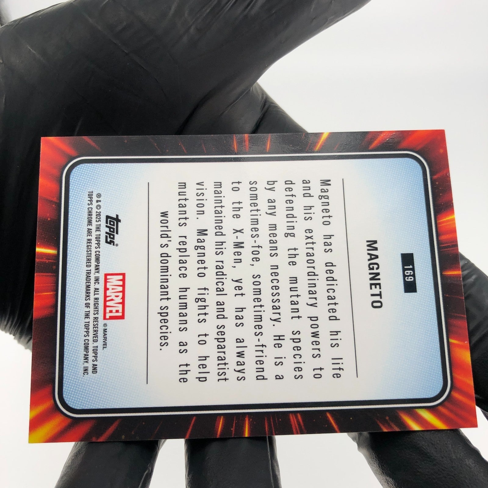 Marvel Card Magneto 169 Black Web /399 Topps Chrome 2025 [NM]