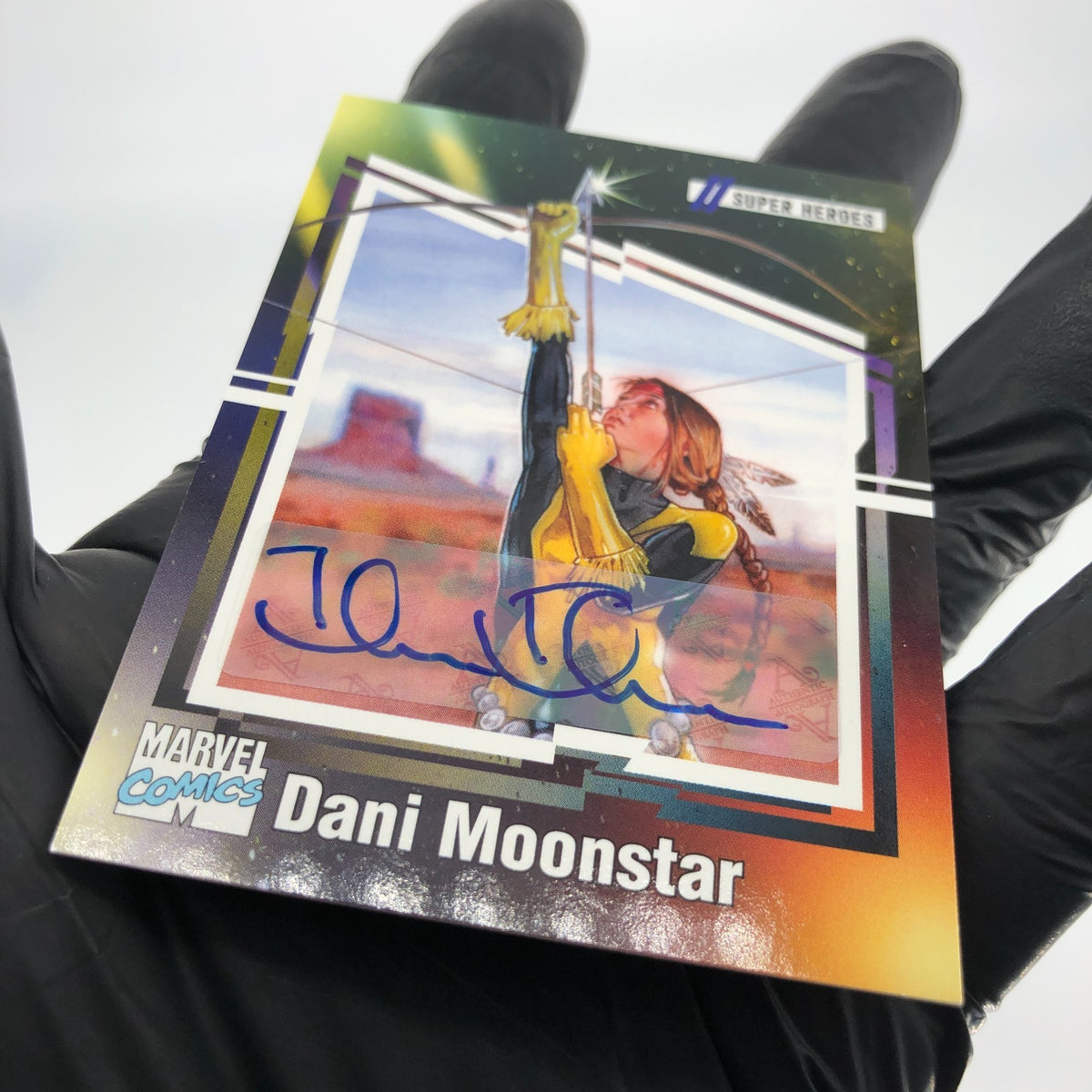 Marvel Card Dani Moonstar 80 Signed  /35 Tom Fleming Upper Deck Renditions [NM]
