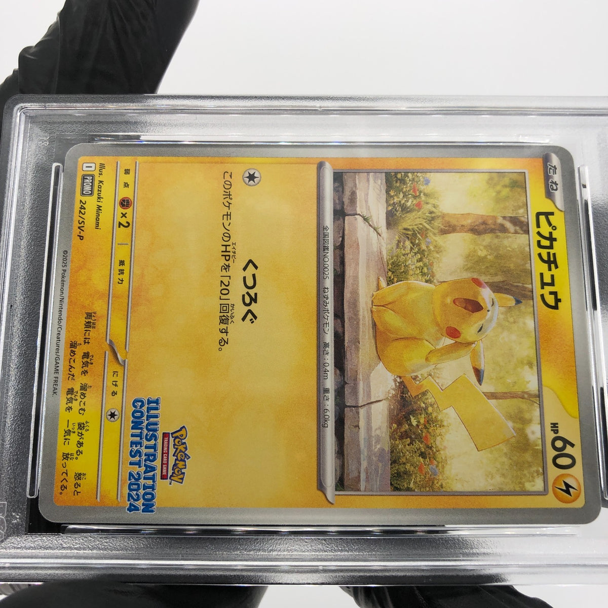 PSA 9 Pokemon Card Pikachu 242/SV-P Illustration Promo Japanese Karte [9] 2