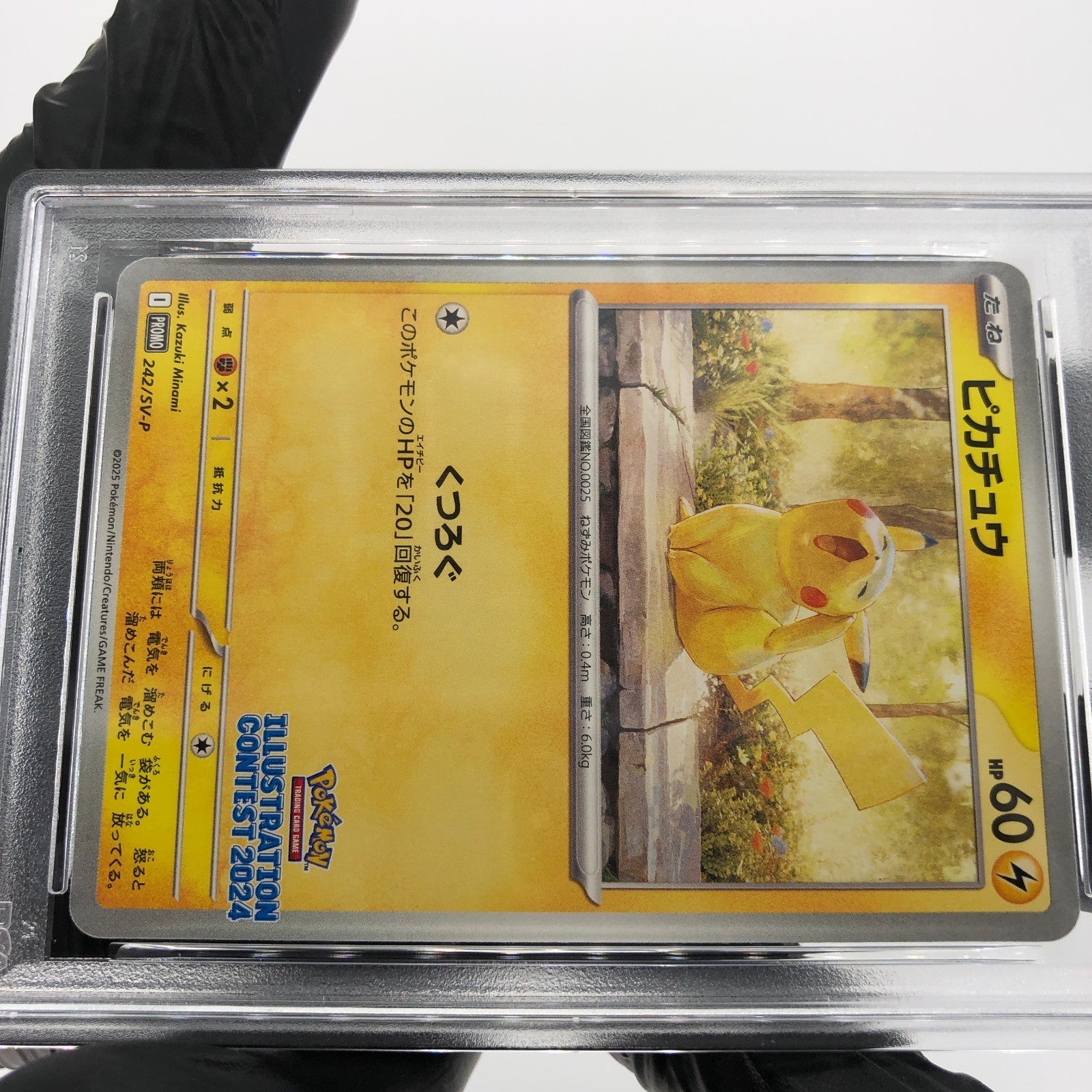PSA 9 Pokemon Card Pikachu 242/SV-P Illustration Promo Japanese Karte [9] 2