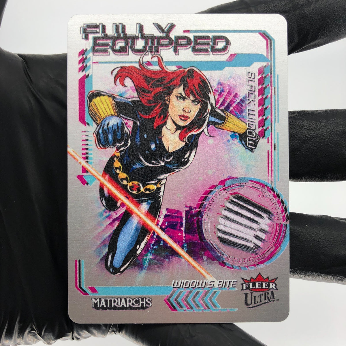 Marvel Card Black Widow FE-1 Metal Matriarchs 2024 Fleer Upper Deck [NM]