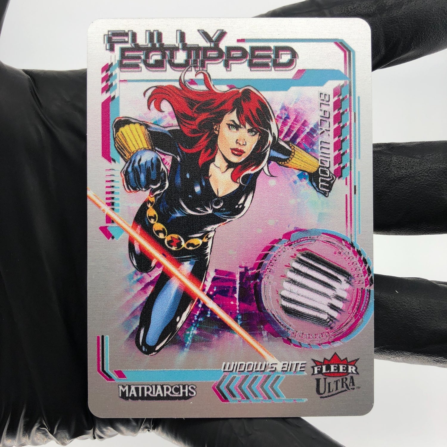 Marvel Card Black Widow FE-1 Metal Matriarchs 2024 Fleer Upper Deck [NM]