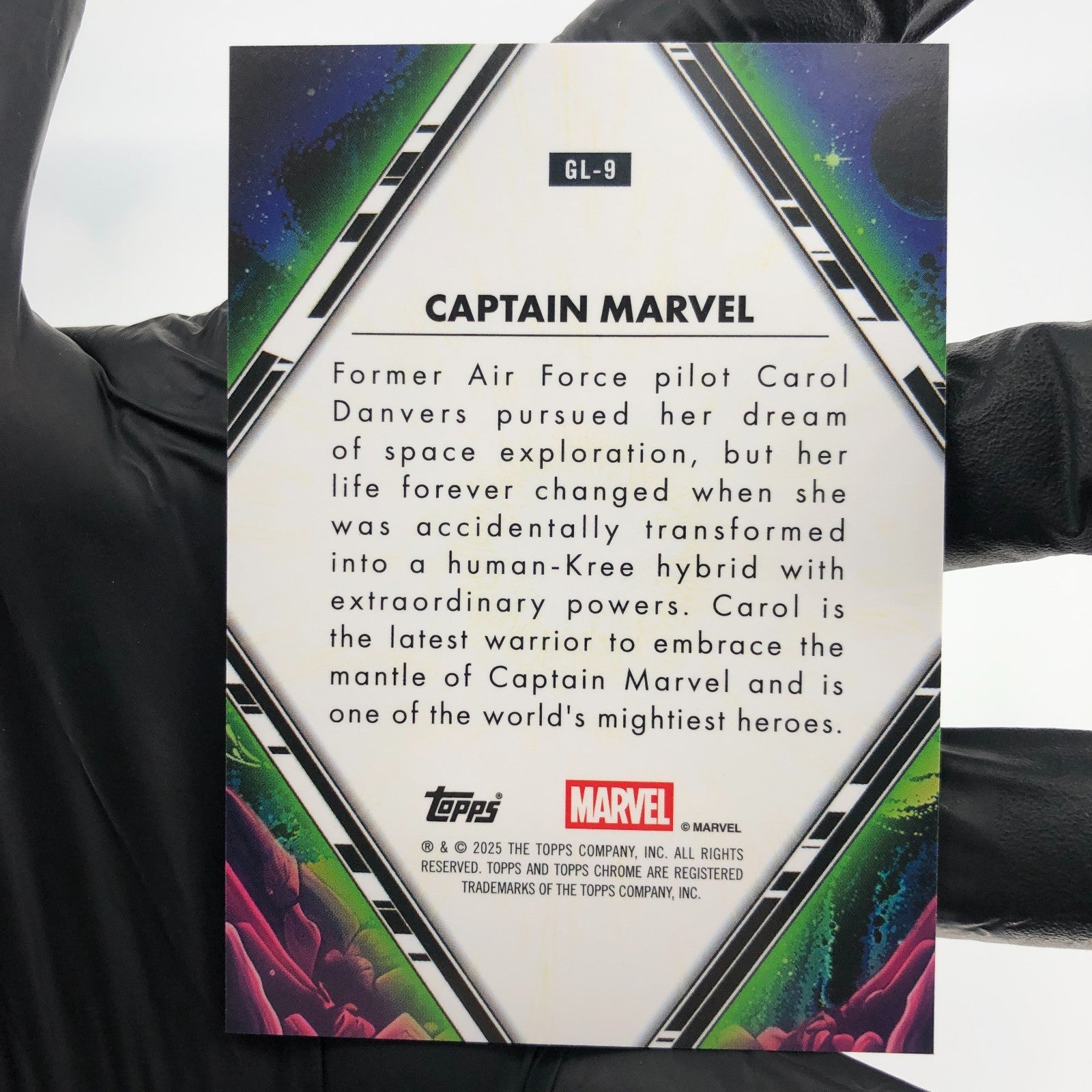 Marvel Card Captain Marvel GL-9 Galactic Legends SP Topps Chrome 2025 [NM]