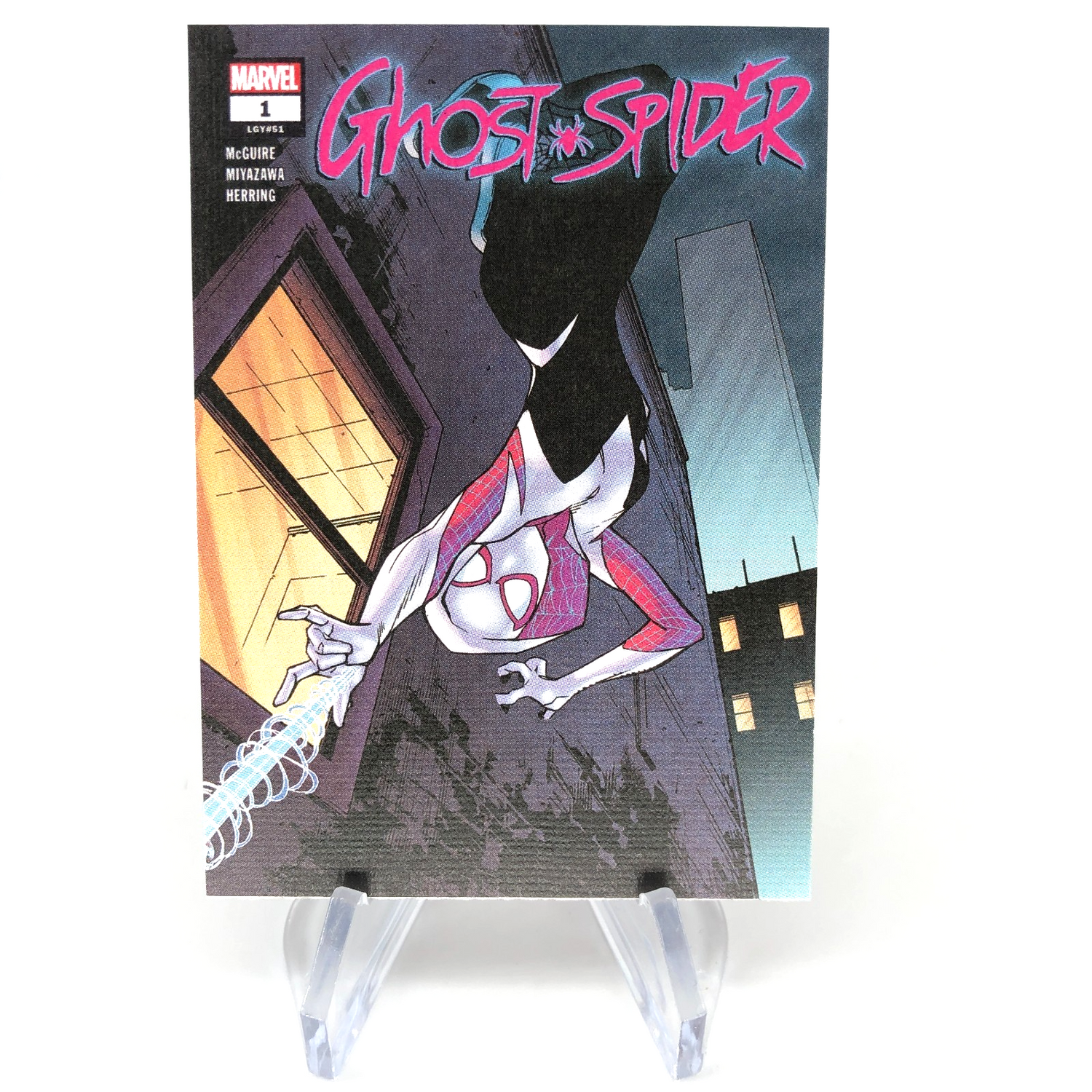 Marvel Card Ghost-Spider Gwen 88 Canvas Comic Covers Upper Deck Renditions [NM]