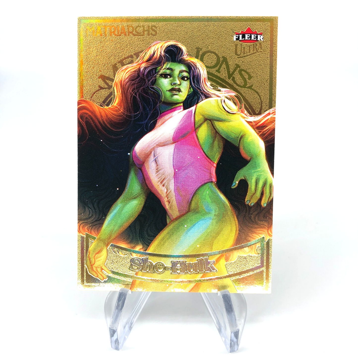 Marvel Card She Hulk M-5 Gold /200 Matriarchs 2024 Fleer Upper Deck [NM]