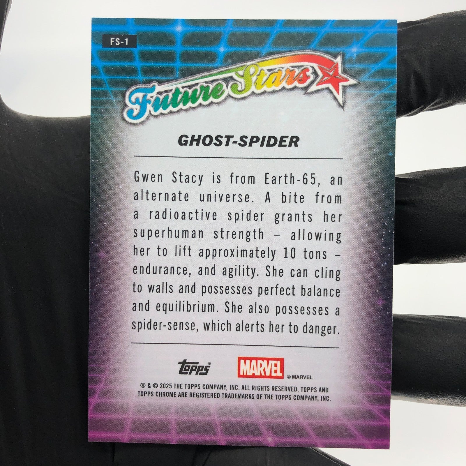 Marvel Card Ghost-Spider Gwen FS-1 Future Stars Topps Chrome 2025 [NM]
