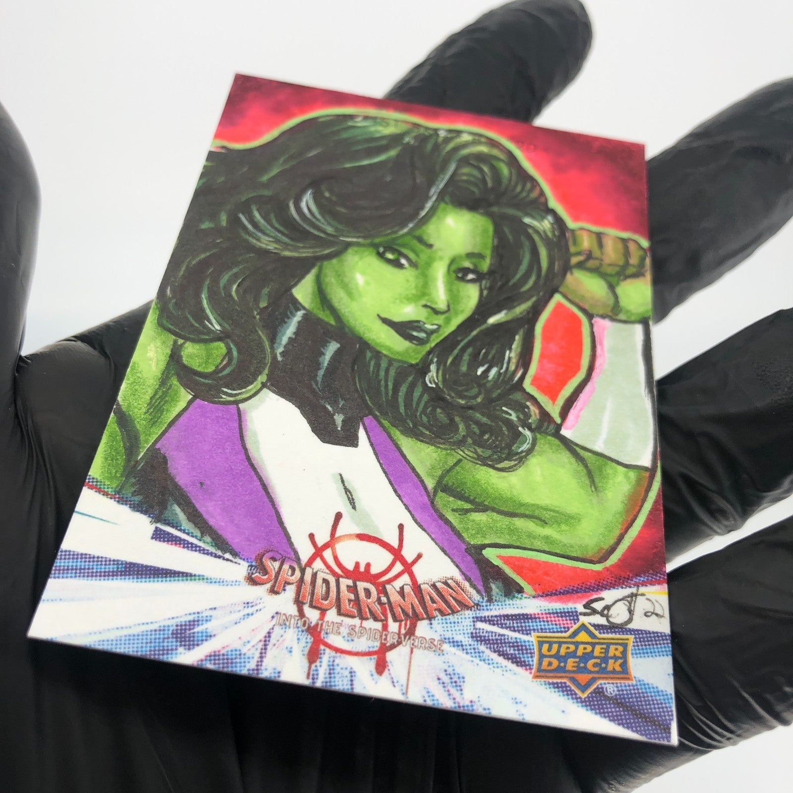 Marvel Card She-Hulk Sketch 1/1 Tony Scott 2021 Fleer Upper Deck [NM]