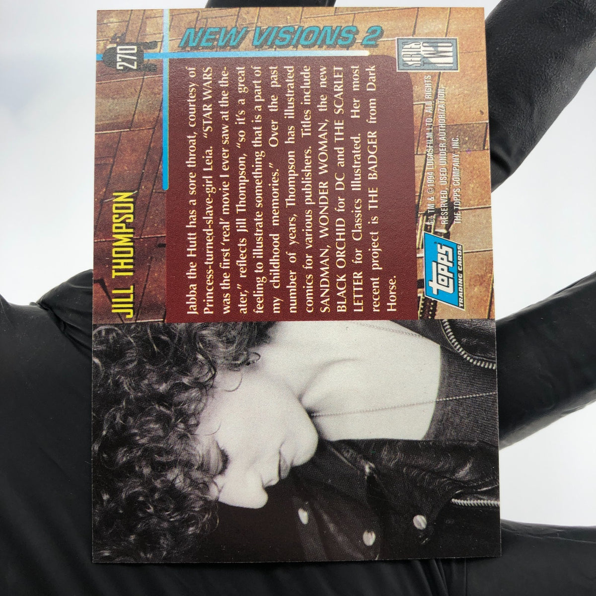 Star Wars Galaxy Card Jabba Leia 270 Jill Thompson Topps Vader 1994 [NM]