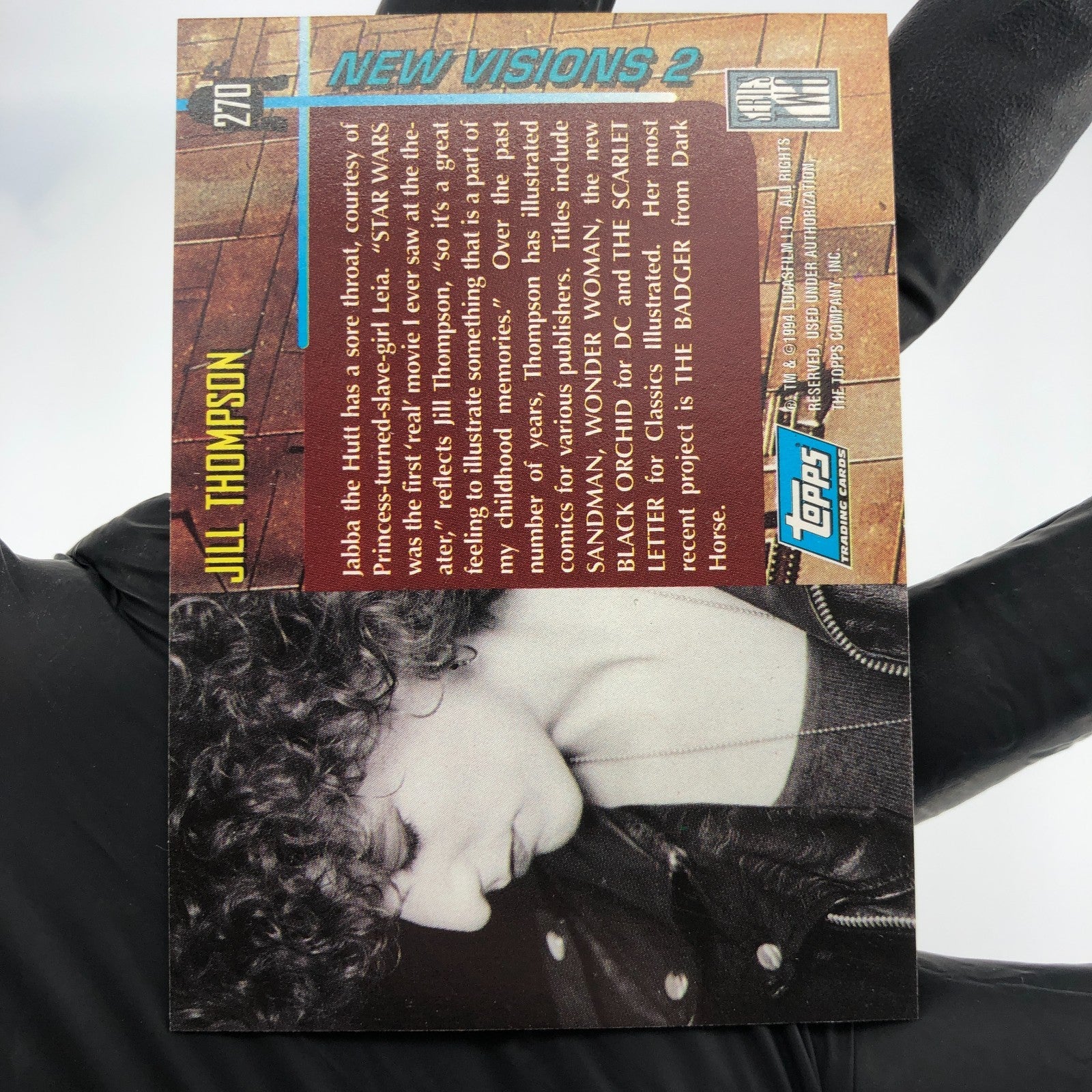 Star Wars Galaxy Card Jabba Leia 270 Jill Thompson Topps Vader 1994 [NM]