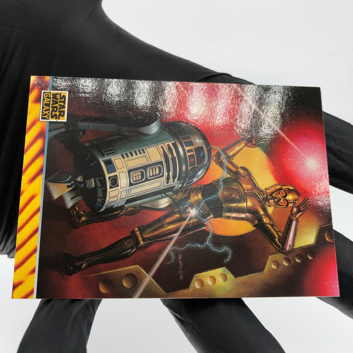 Star Wars Galaxy Card C3P-O R2D2 Illustrator of 166 Topps  1994 [NM]