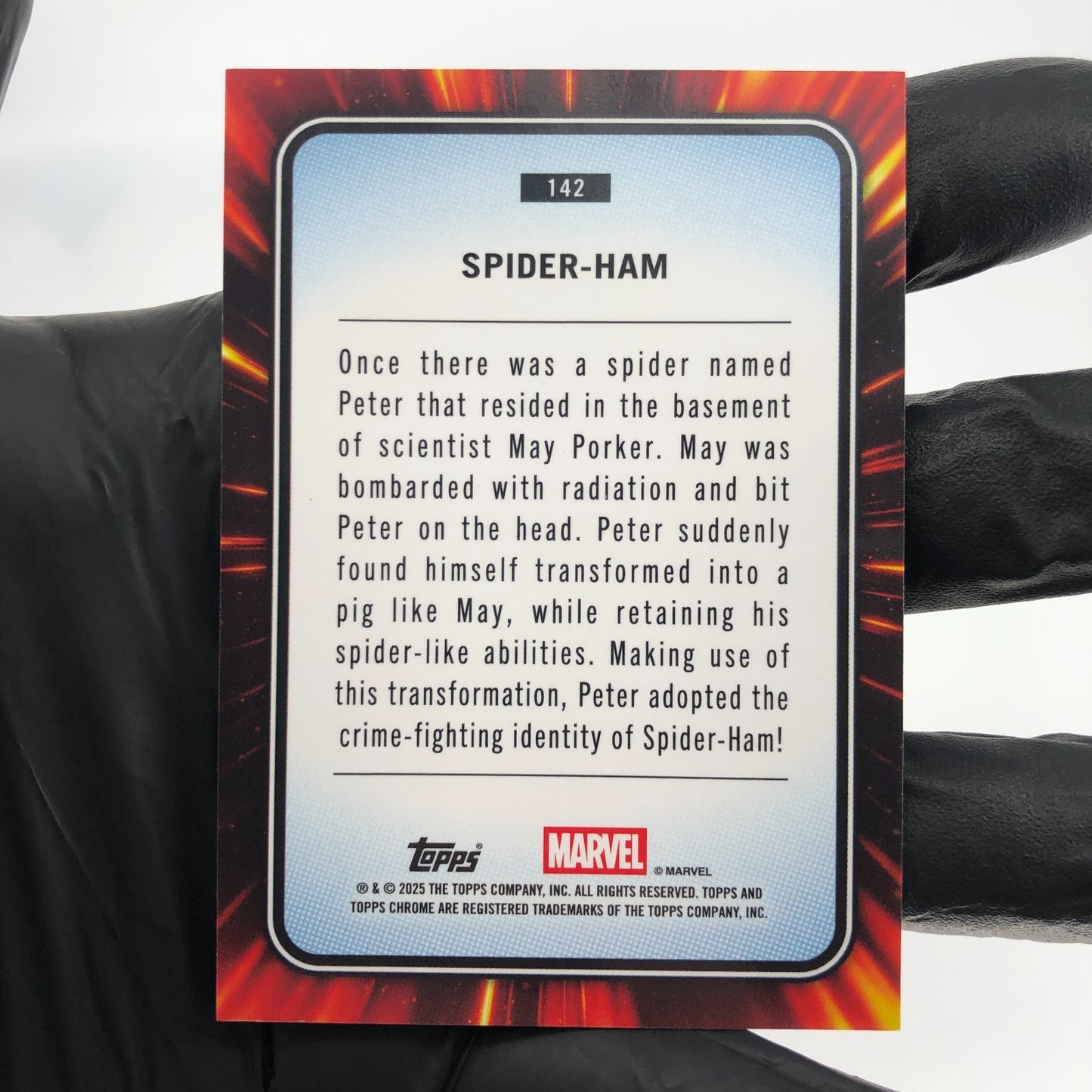 Marvel Card Spider-Ham 142 Black Web /399 Topps Chrome 2025 [NM]