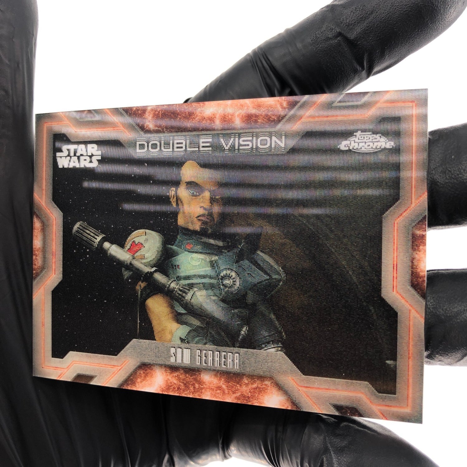 2025 Topps Chrome Star Wars Saw Gerrera DV-23 Duoble Vision Lenticular [NM]
