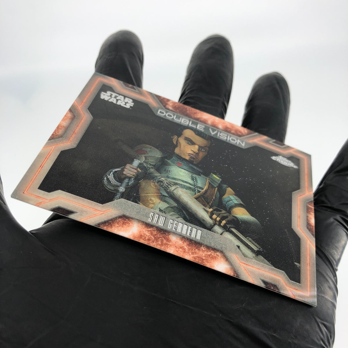 2025 Topps Chrome Star Wars Saw Gerrera DV-23 Duoble Vision Lenticular [NM]