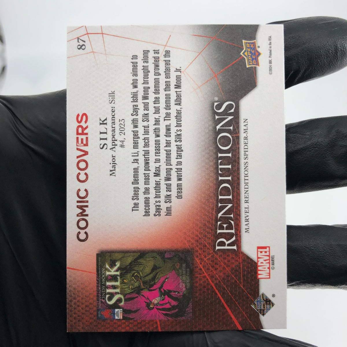 Marvel Card Silk 87 Canvas Comic Covers Upper Deck Renditions [NM]