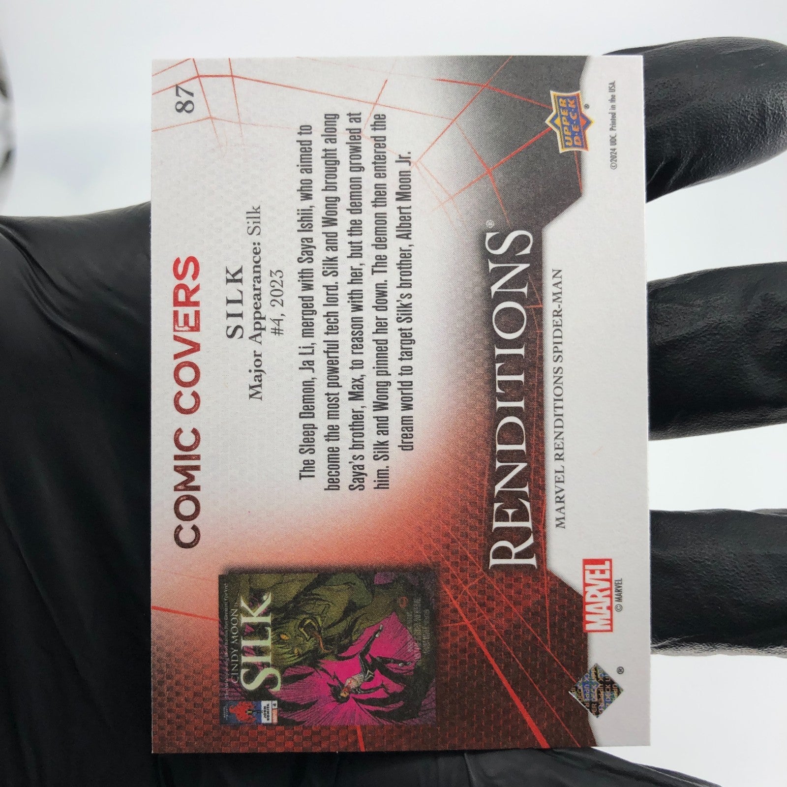 Marvel Card Silk 87 Canvas Comic Covers Upper Deck Renditions [NM]