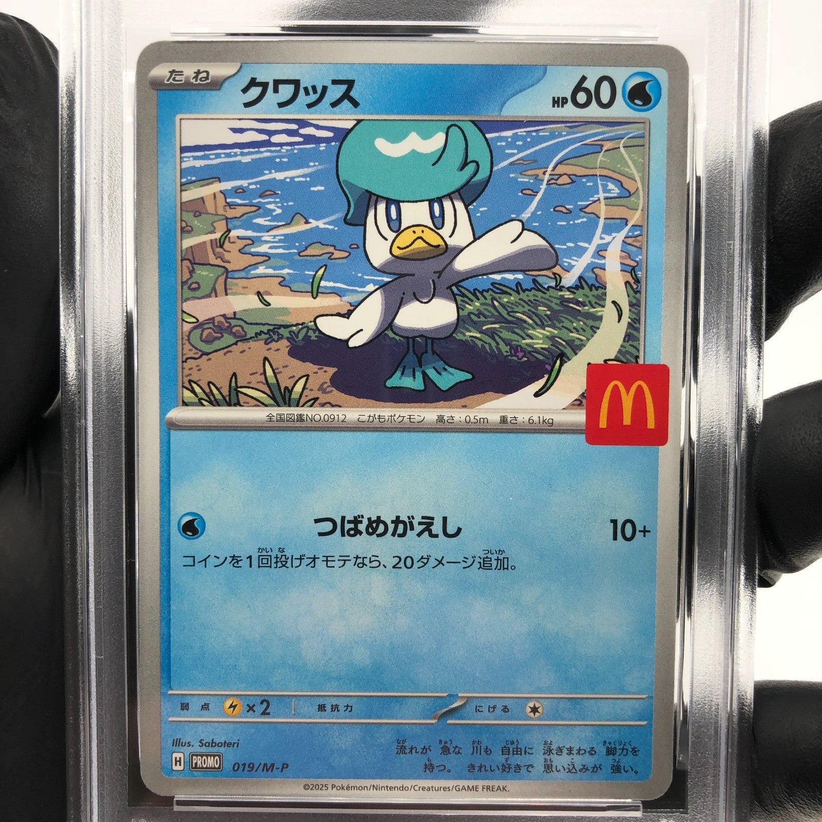 PSA 10 Pokemon Card Quaxly 019/M-P McDonalds Promo Japanese Karte [10] 3