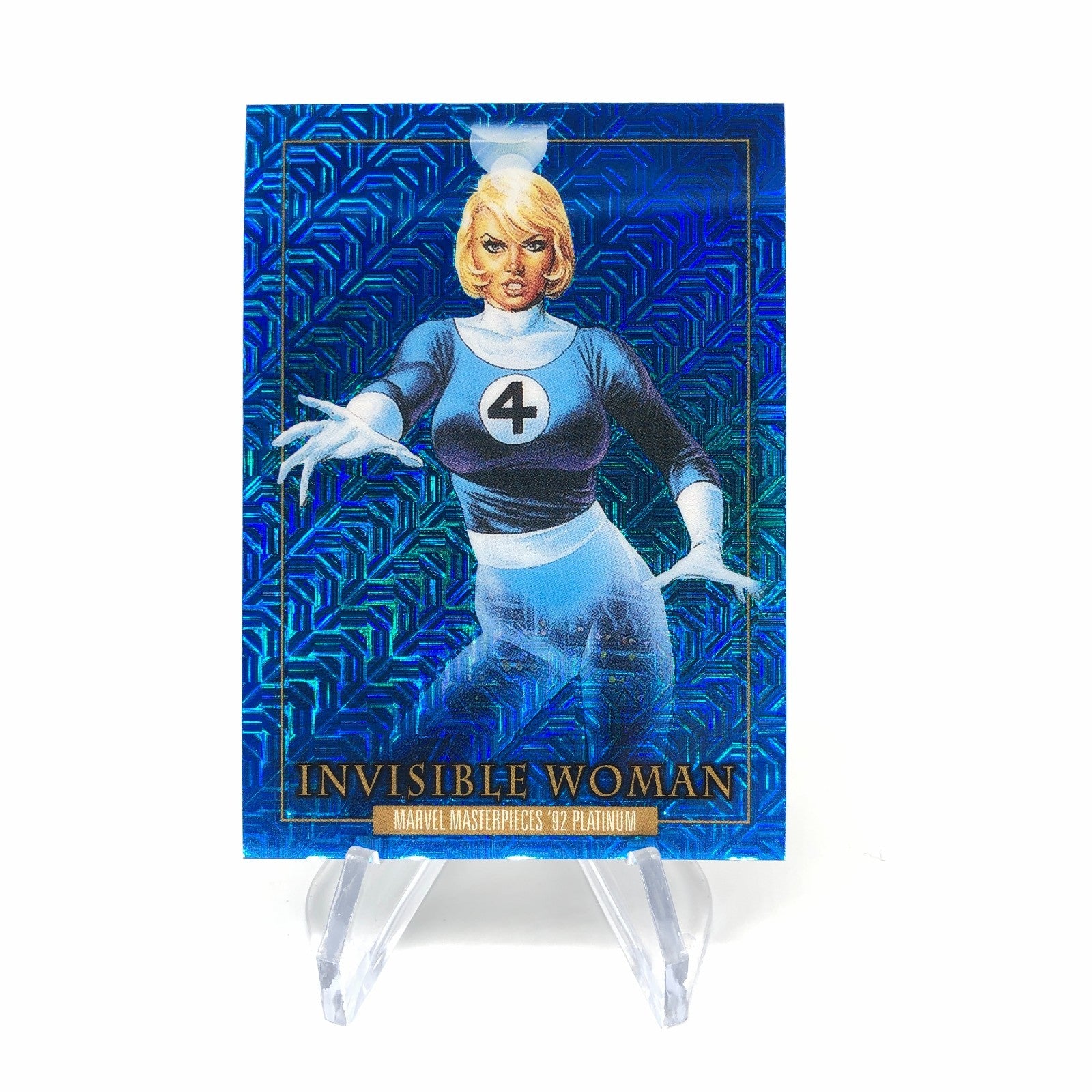 Marvel Card Invisible Woman Blue Traxx 39 Fleer Upper Deck Masterpieces [NM]