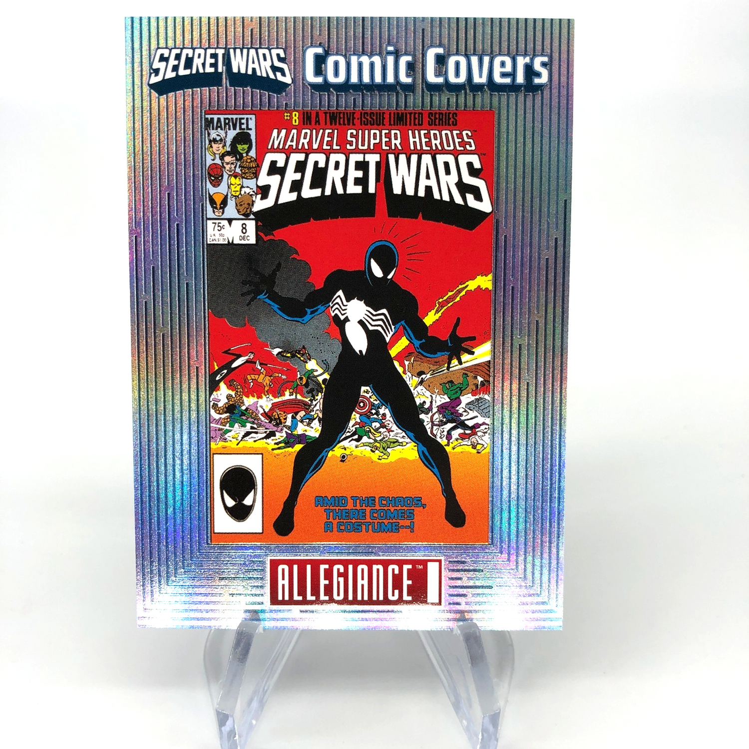 Marvel Card Secret Wars Spider-Man CC-8 Comic Covers Allegiance Upper Deck [NM]
