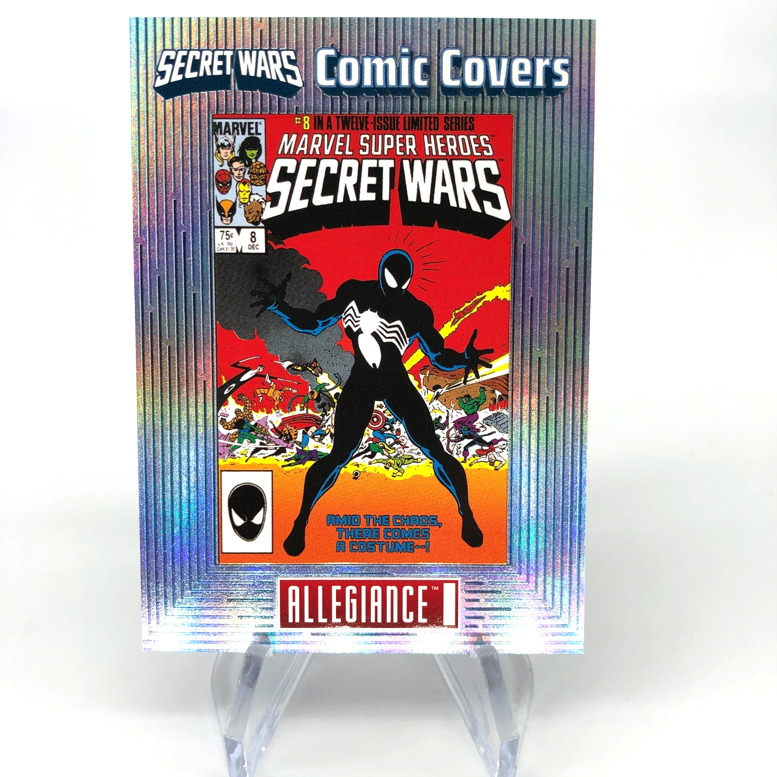 Marvel Card Secret Wars Spider-Man CC-8 Comic Covers Allegiance Upper Deck [NM]