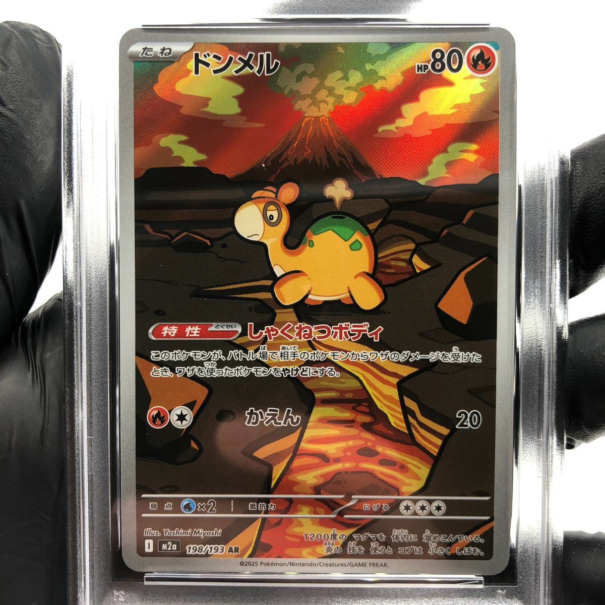 PSA 8 Pokemon Card Numel 198/193 AR M2a Japanese Karte [8] 2