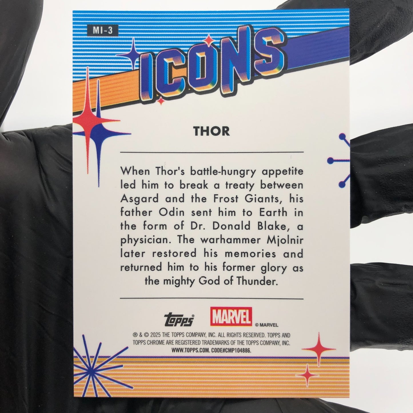 Marvel Card Thor MI-3 Icons Topps Chrome 2025 [NM]