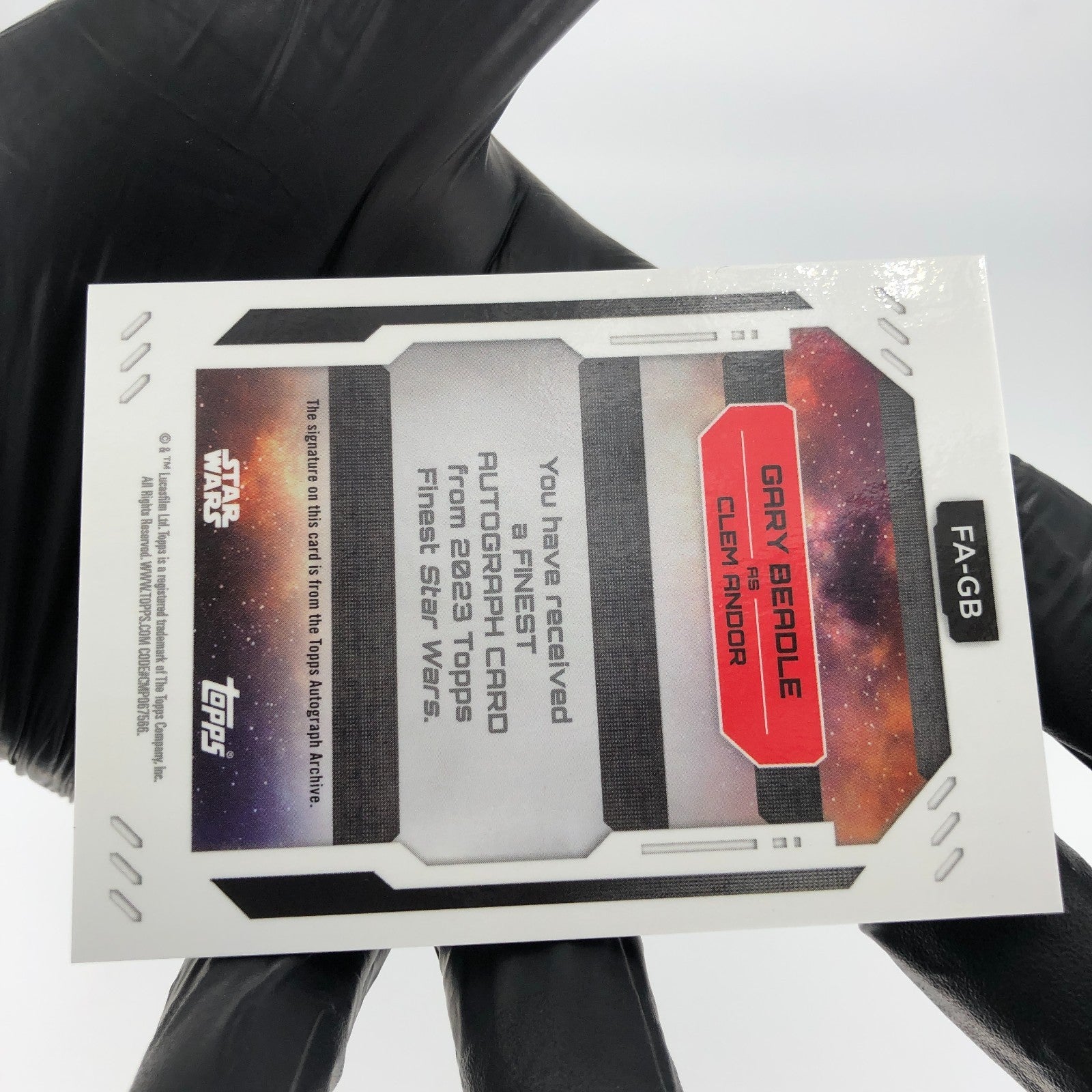 2023 Topps Finest Star Wars Clem Andor FA-GB Singed Gary Beadle [NM]