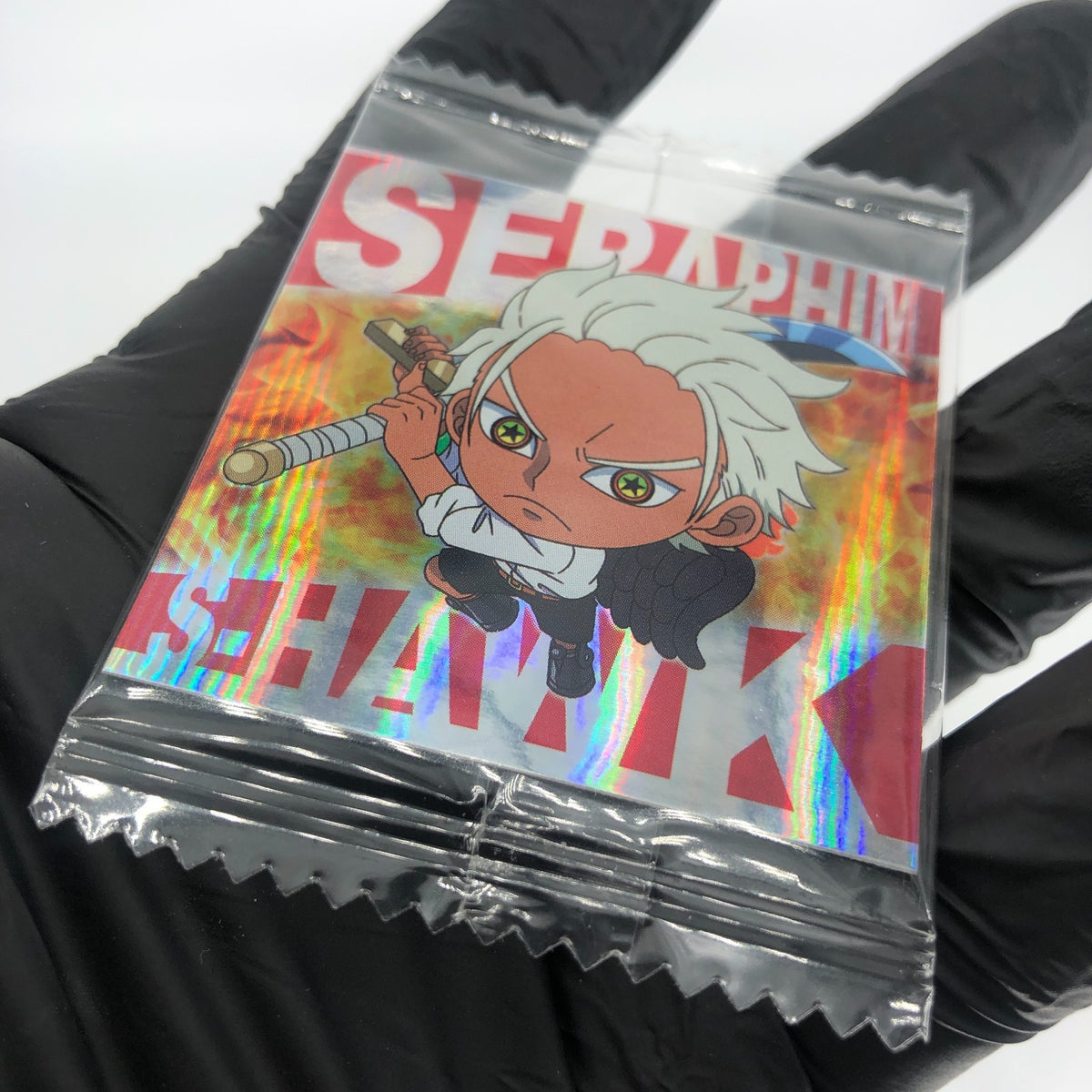 One Piece S-Hawk Seraphim SW9-11 GR Holo Wafer  Japanese [Sealed]