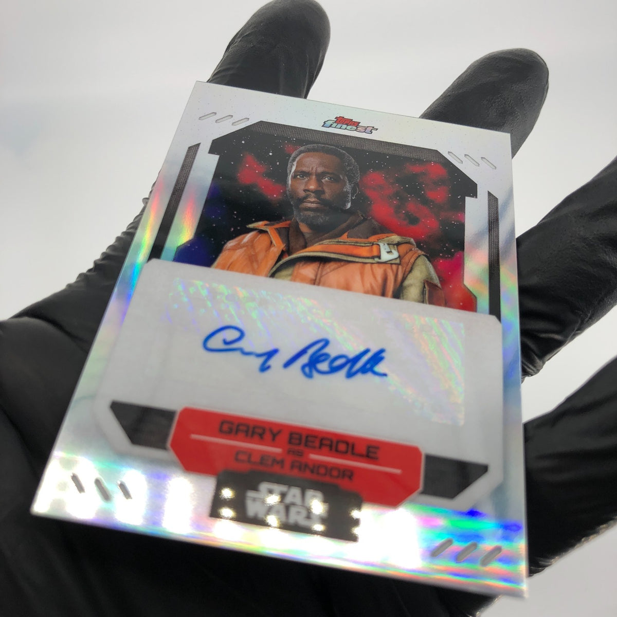 2023 Topps Finest Star Wars Clem Andor FA-GB Singed Gary Beadle [NM]