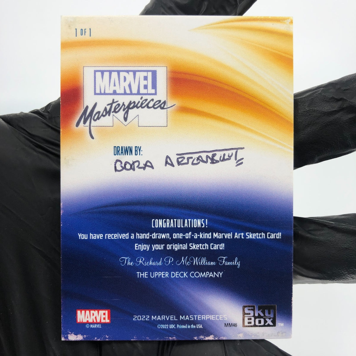 Marvel Masterpieces Sketch Spider-Man 1/1 Bora Arslanbulut 2022 Upper Deck [NM]