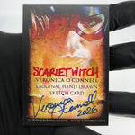 Marvel Sketch Card Scarlet Witch Artist Veronica O Connell 2026 [NM]
