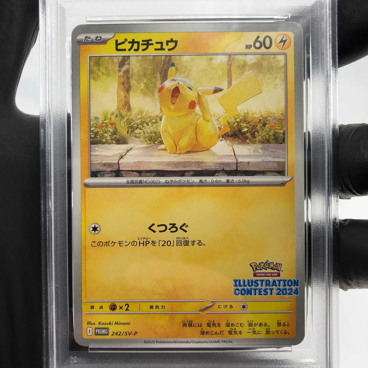 PSA 9 Pokemon Card Pikachu 242/SV-P Promo Japanese Karte [9]