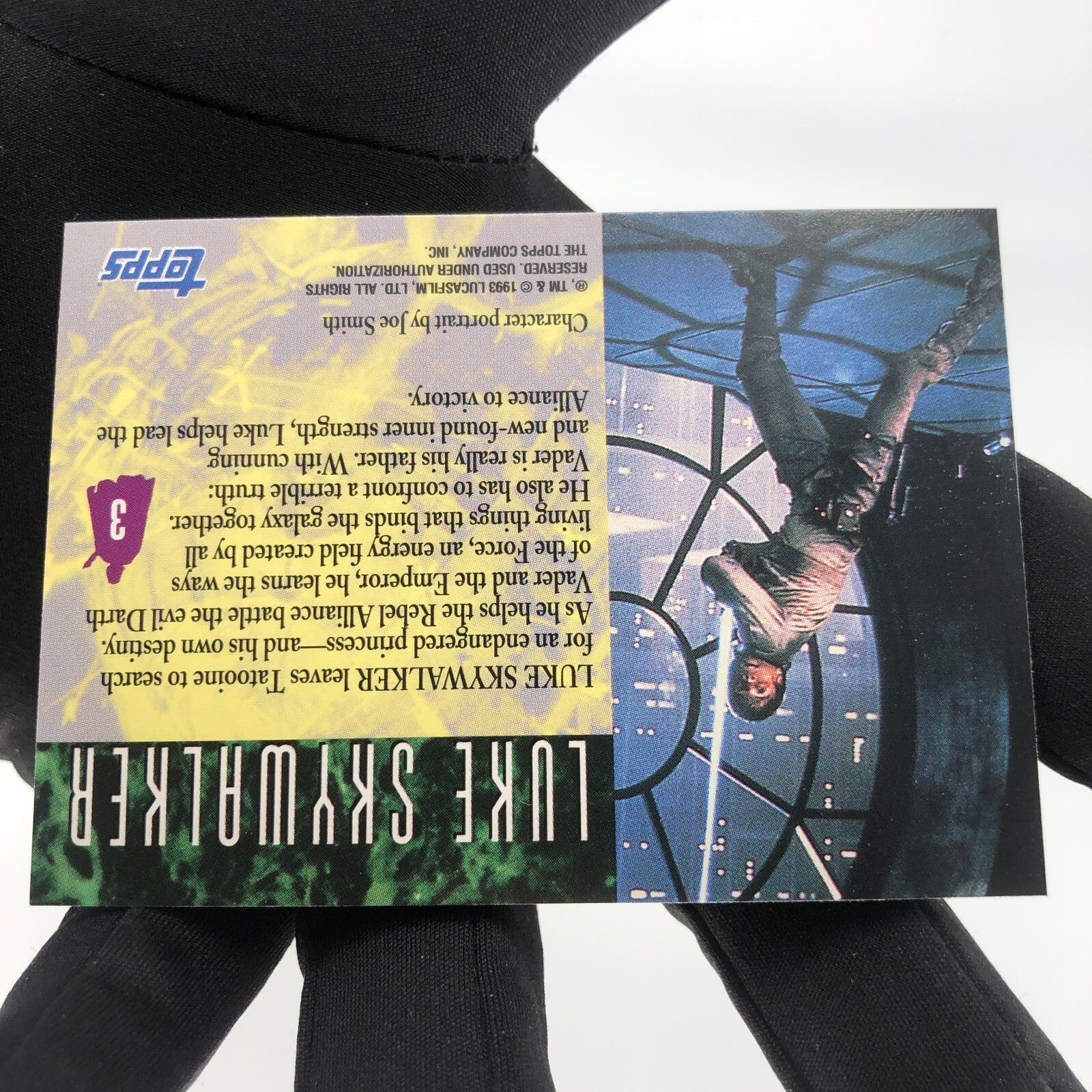 Star Wars Galaxy Card The Design Of 3 Topps Luke Skywalker 1993 [Rank A]