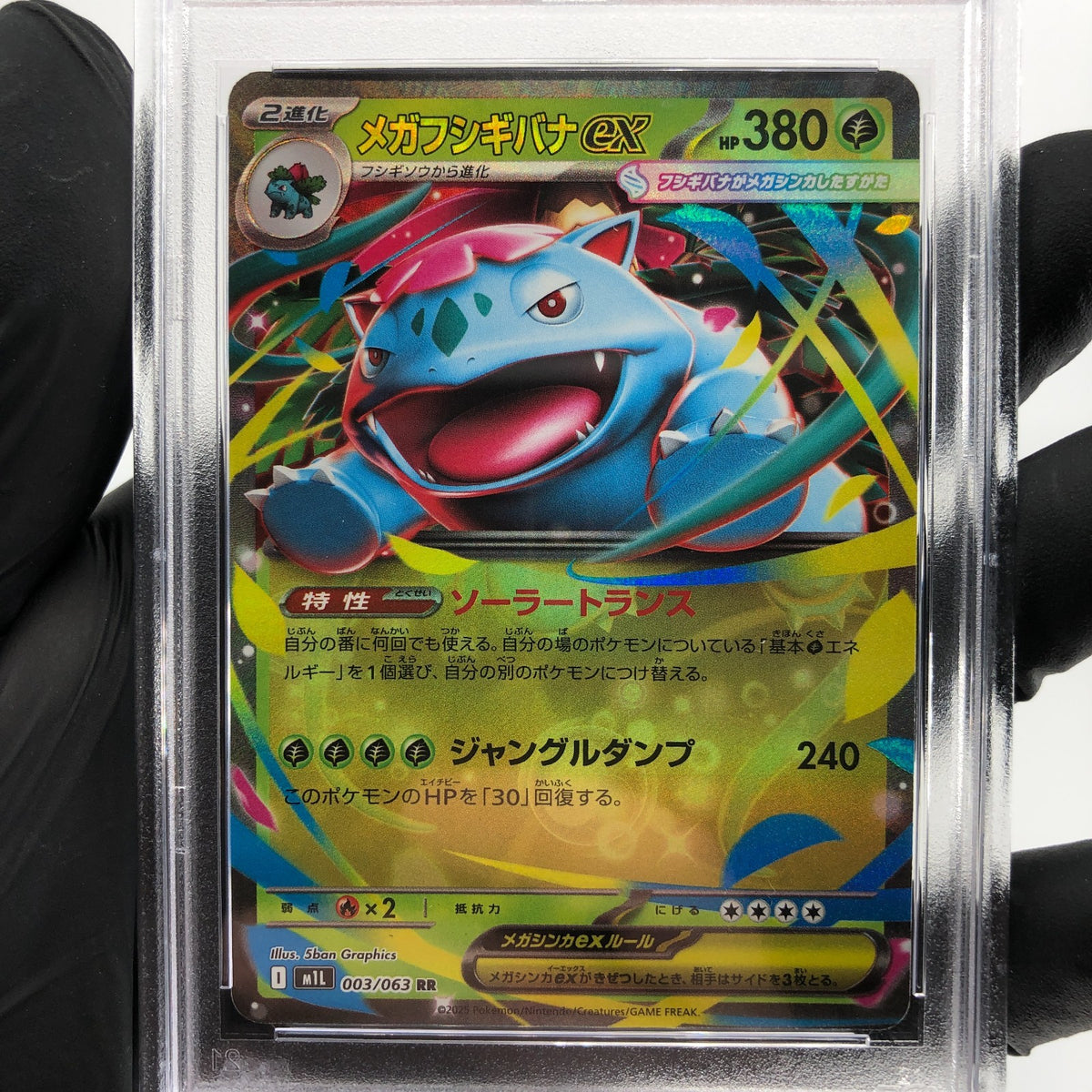 PSA 10 Pokemon Card Venusaur 003/063 RR M1L Japanese Karte [10]