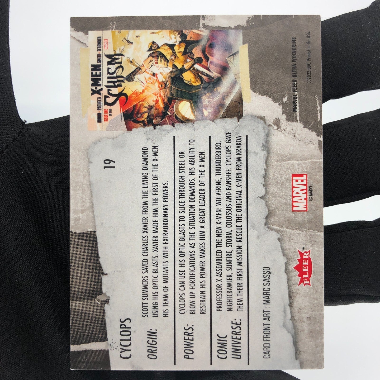 Marvel Card Cyclops 19 Base Upper Wolverine Ultra [A]