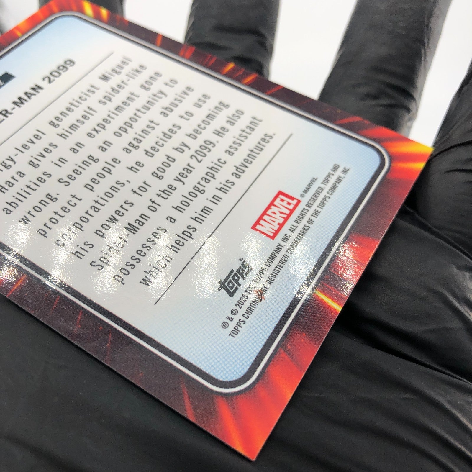 Marvel Card Spider-Man 2099 112 Black Web /399 Topps Chrome 2025 [Exc.]