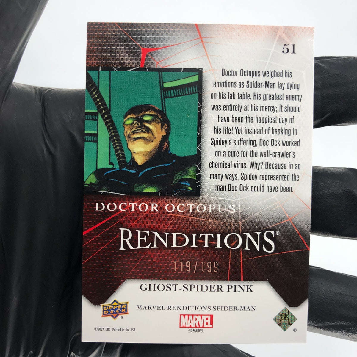 Marvel Card Doctor Octopus 51 Pink /199 Fleer Upper Deck Renditions [NM]