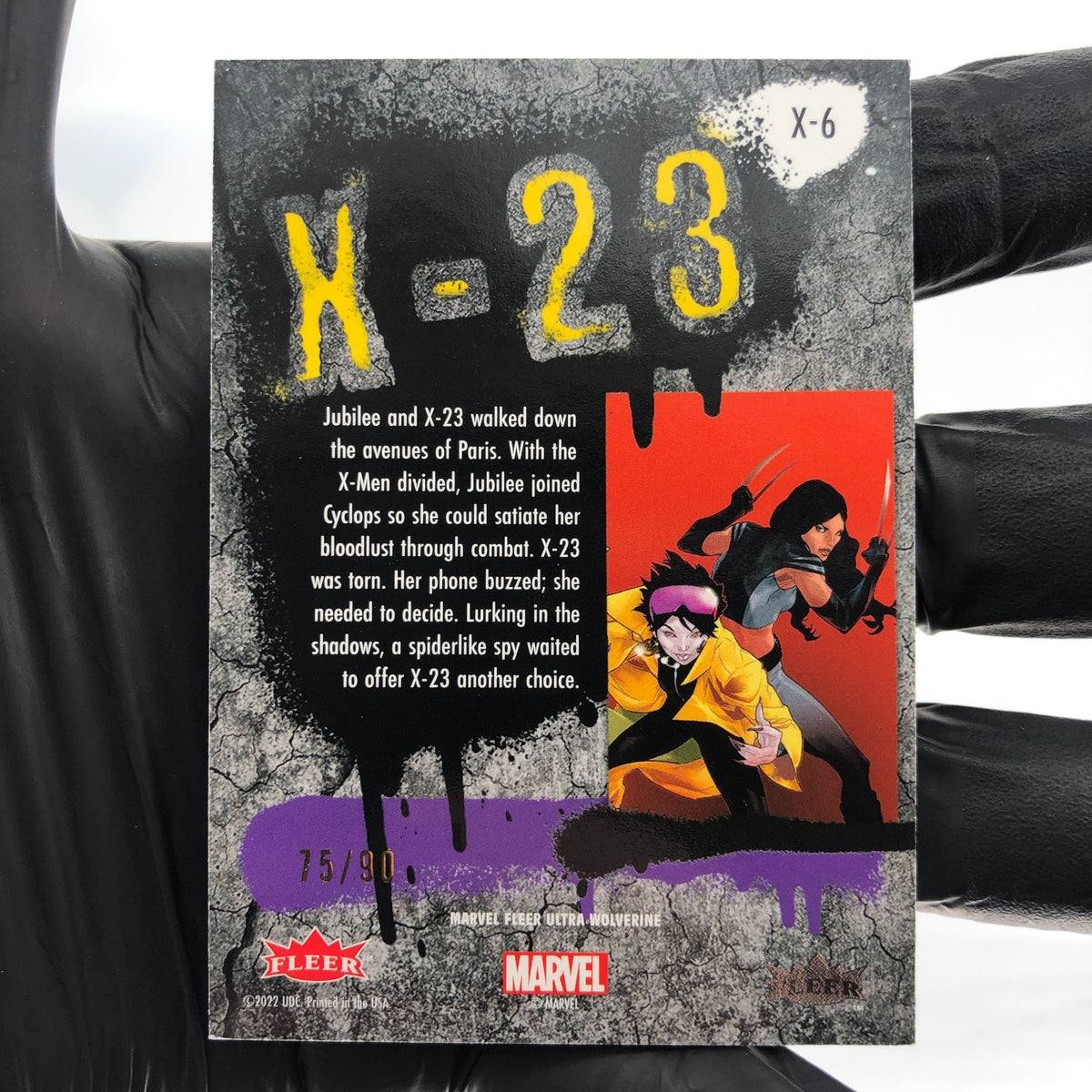Marvel Card X-23 X-6 Gold /90 Fleer Upper Deck Ultra Wolverine [NM]