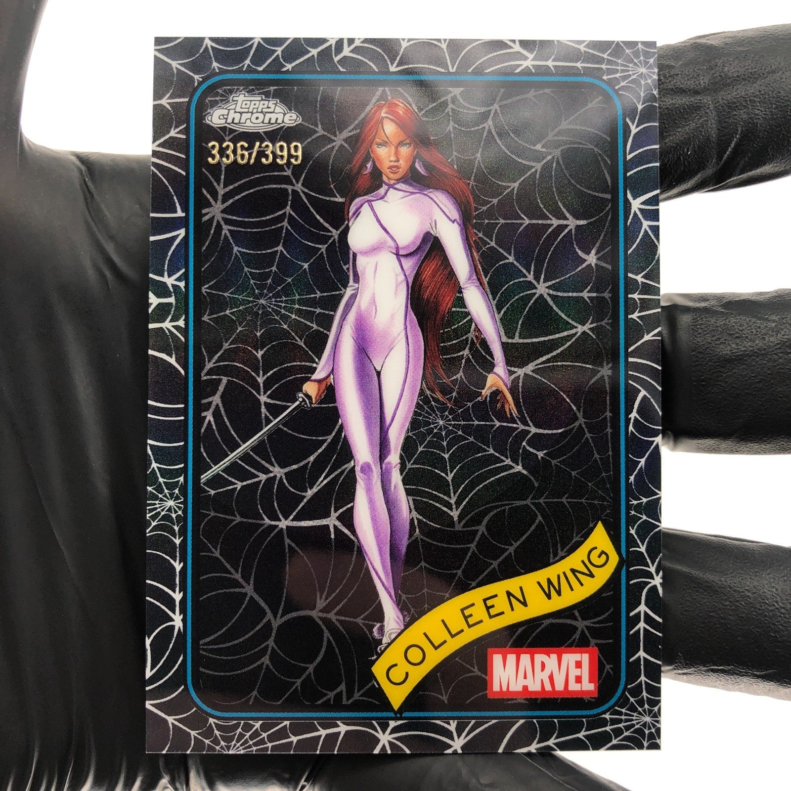 Marvel Card Colleen Wing 47 Black Web /399 Topps Chrome 2025 [NM]